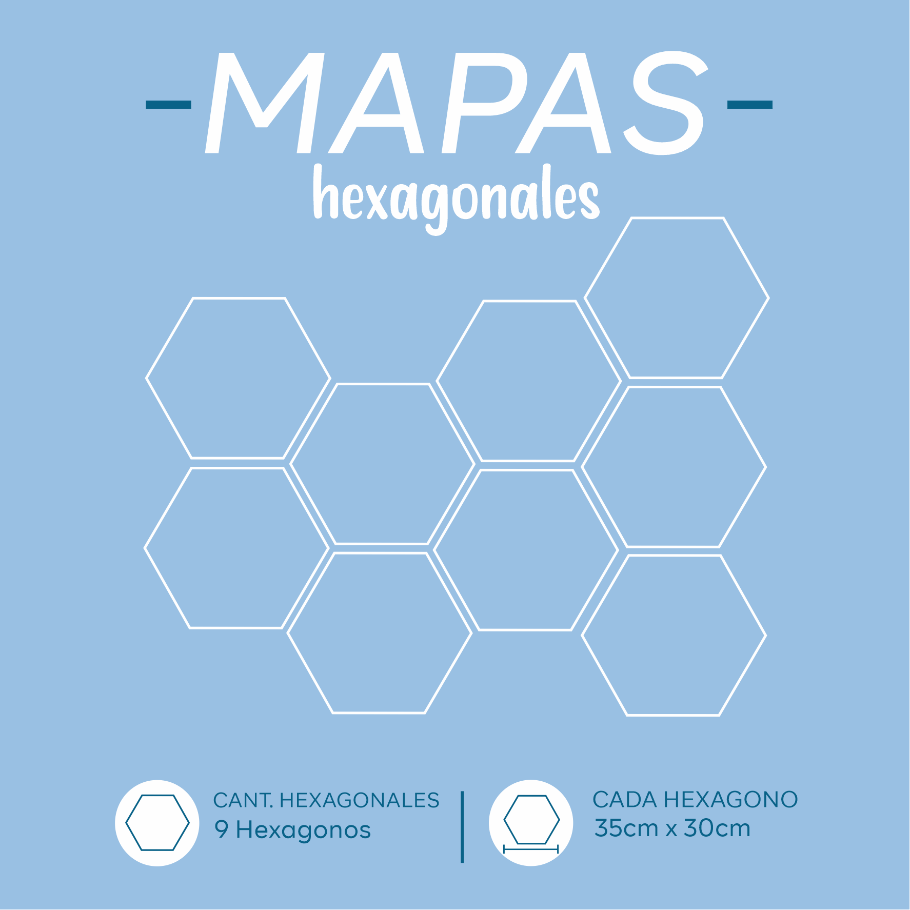 Cuadros Hexagonales - Mapa