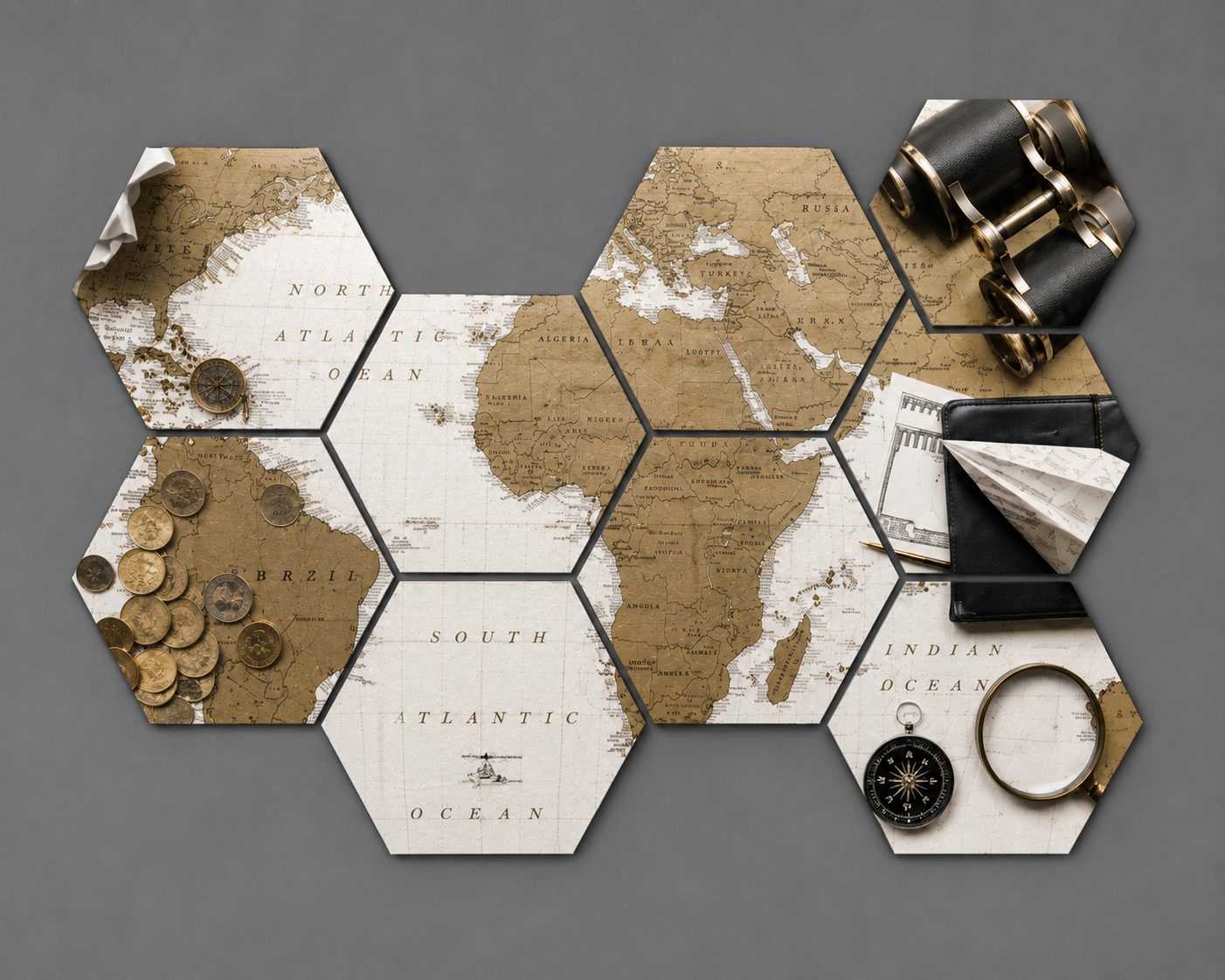 Cuadros Hexagonales - Mapa 2