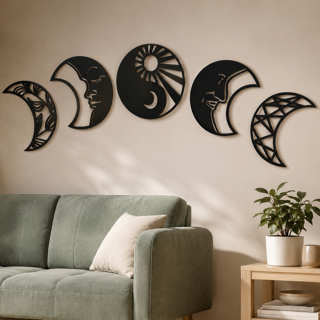 Cuadro decorativo lunas - decoclicks