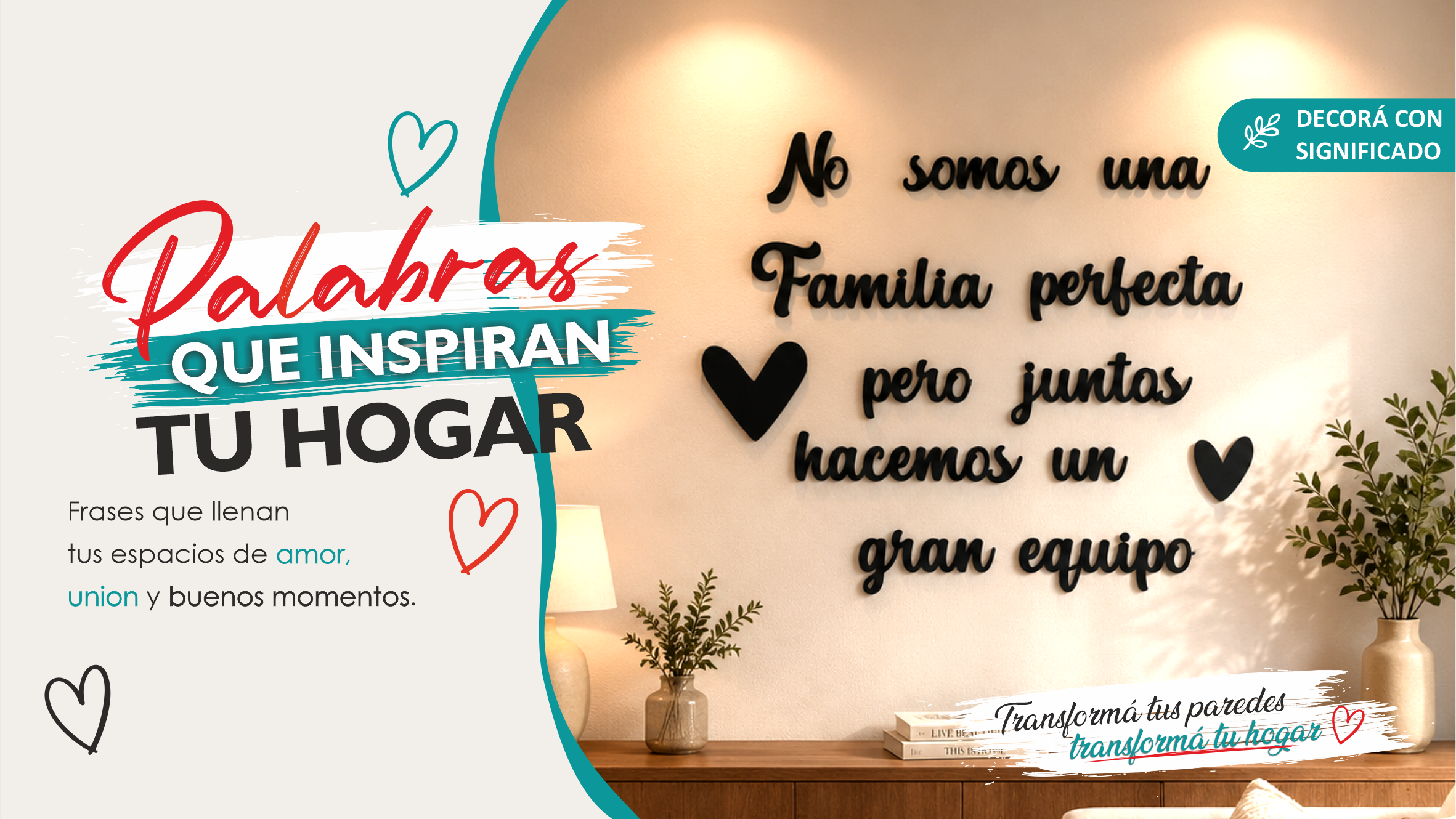 Frases, decorar con frases, detalles que enamoran, frases para el hogar