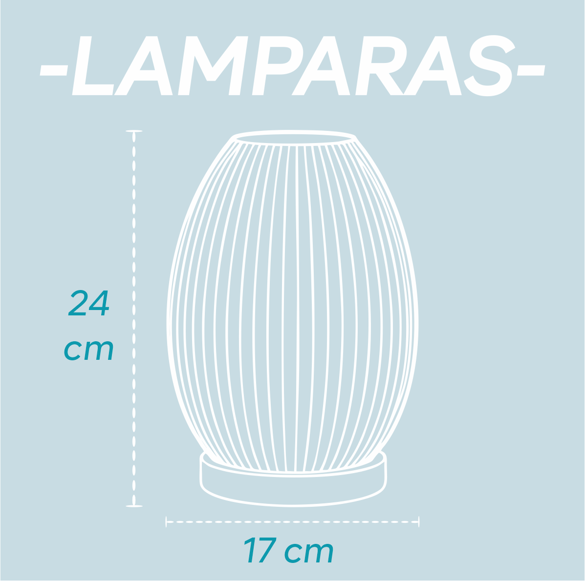 Lampara Dafne medidas