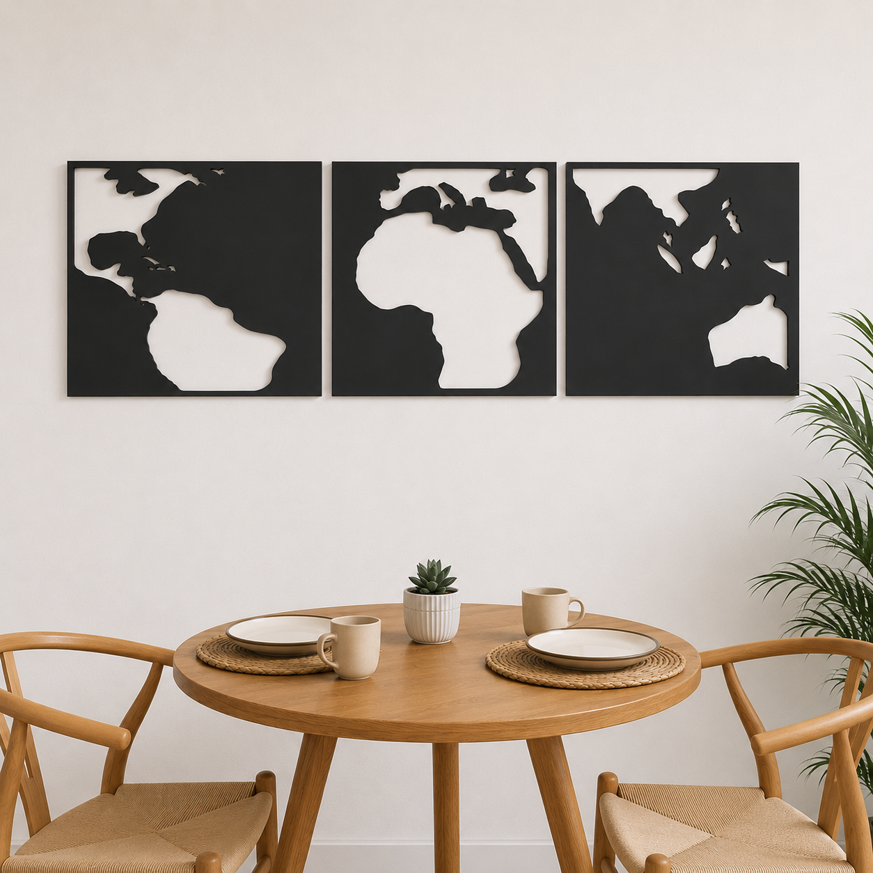 Triptico mapa - cuadrado
