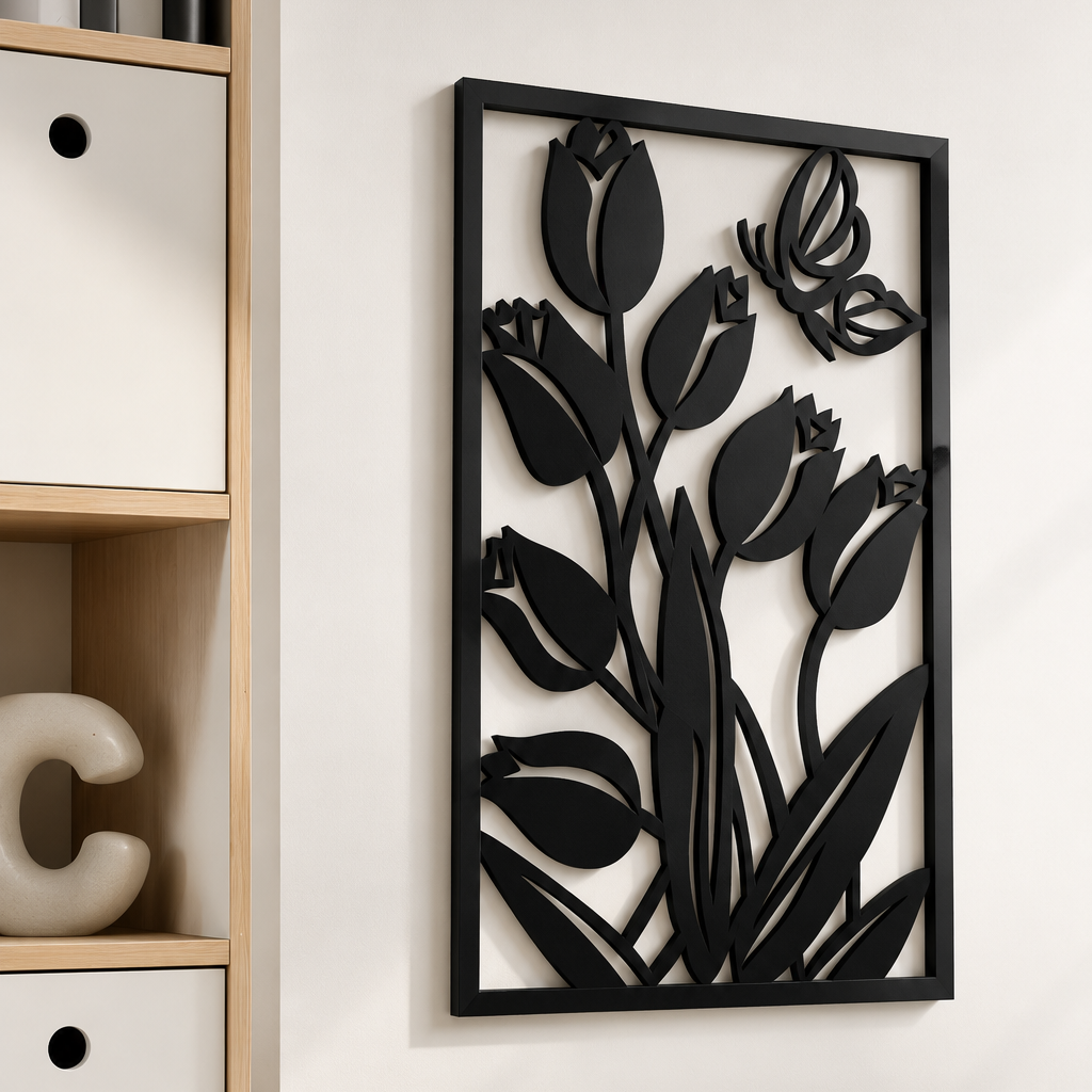 Tulipa con Mariposas 1