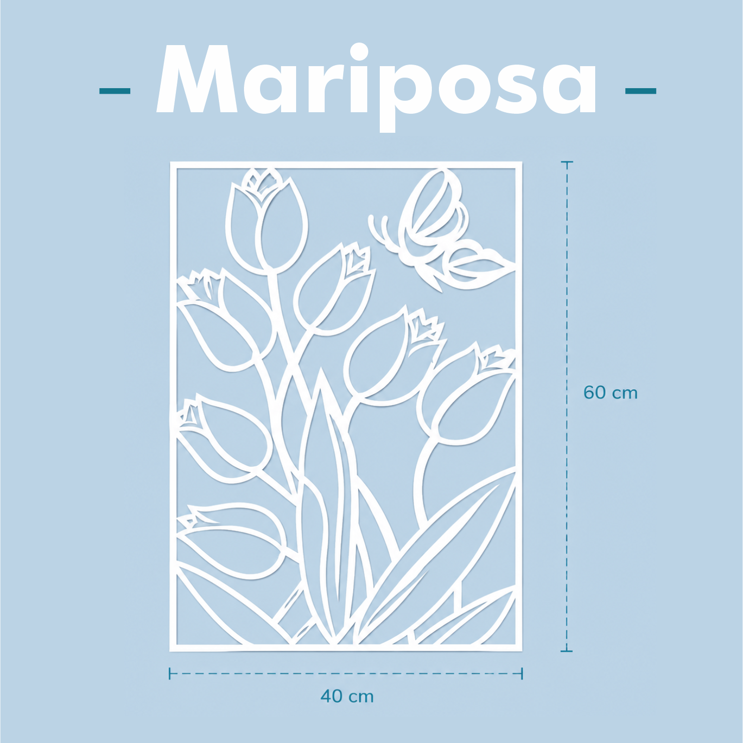 Tulipa con Mariposas 2