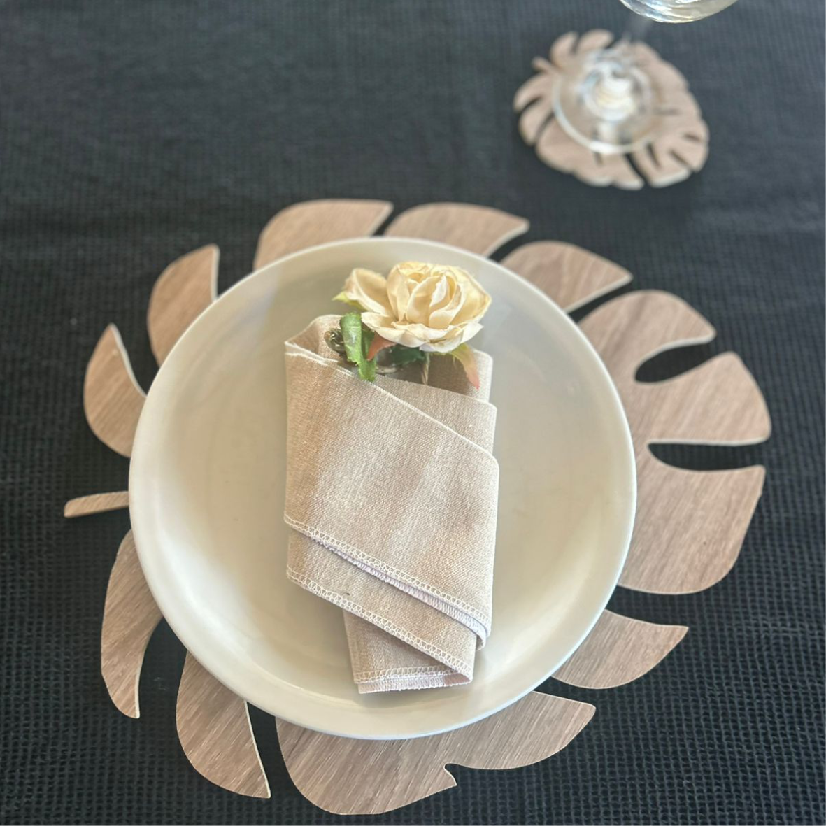 Set 4 Platos de Sitio – Cuadrados