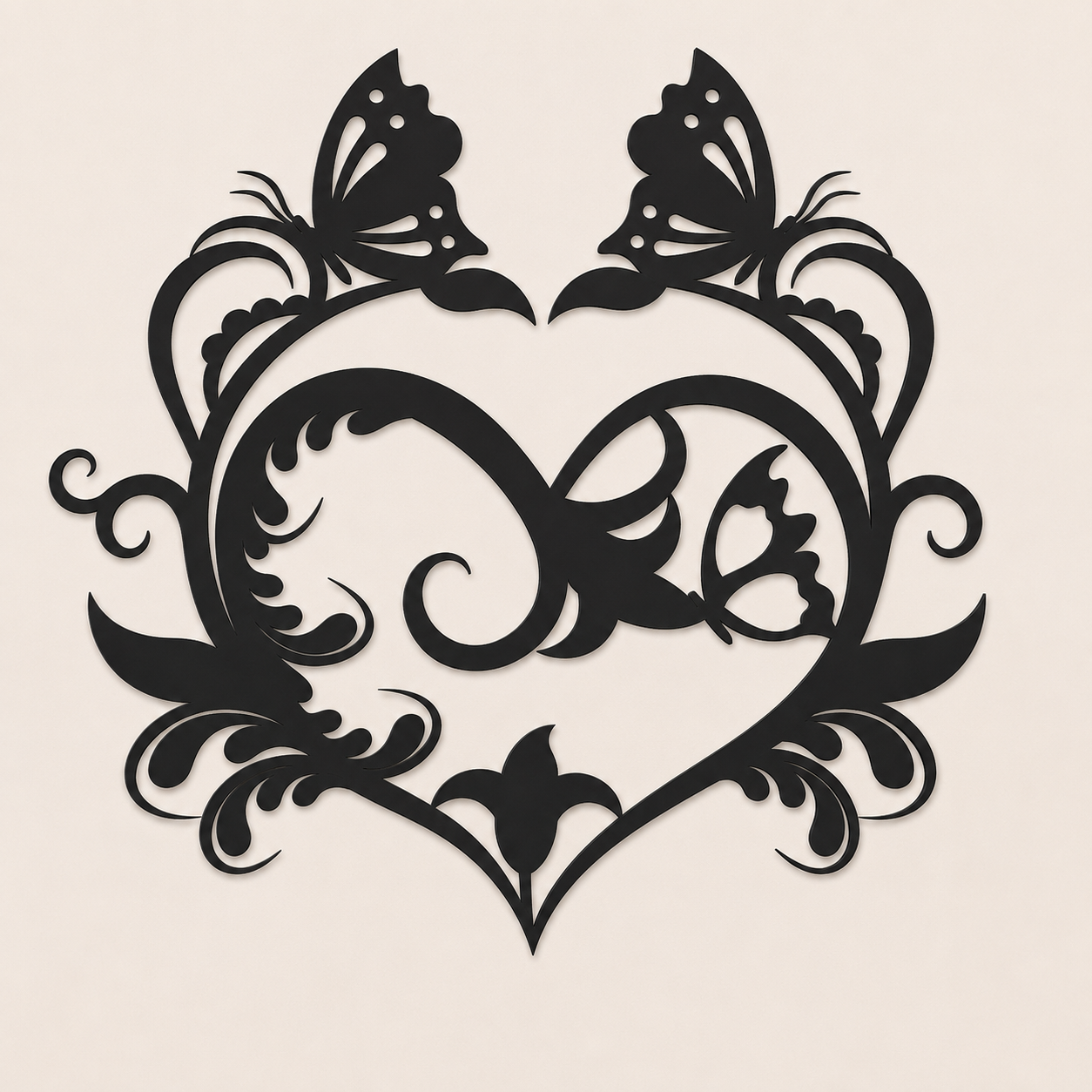 corazon con mariposas