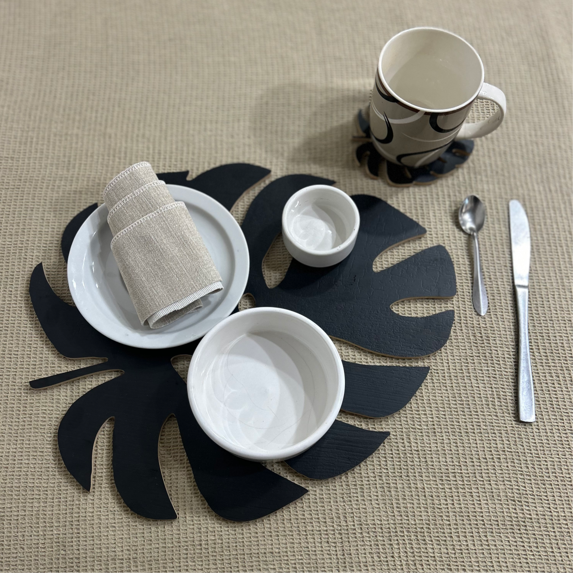 Set 4 Platos de Sitio – Cuadrados
