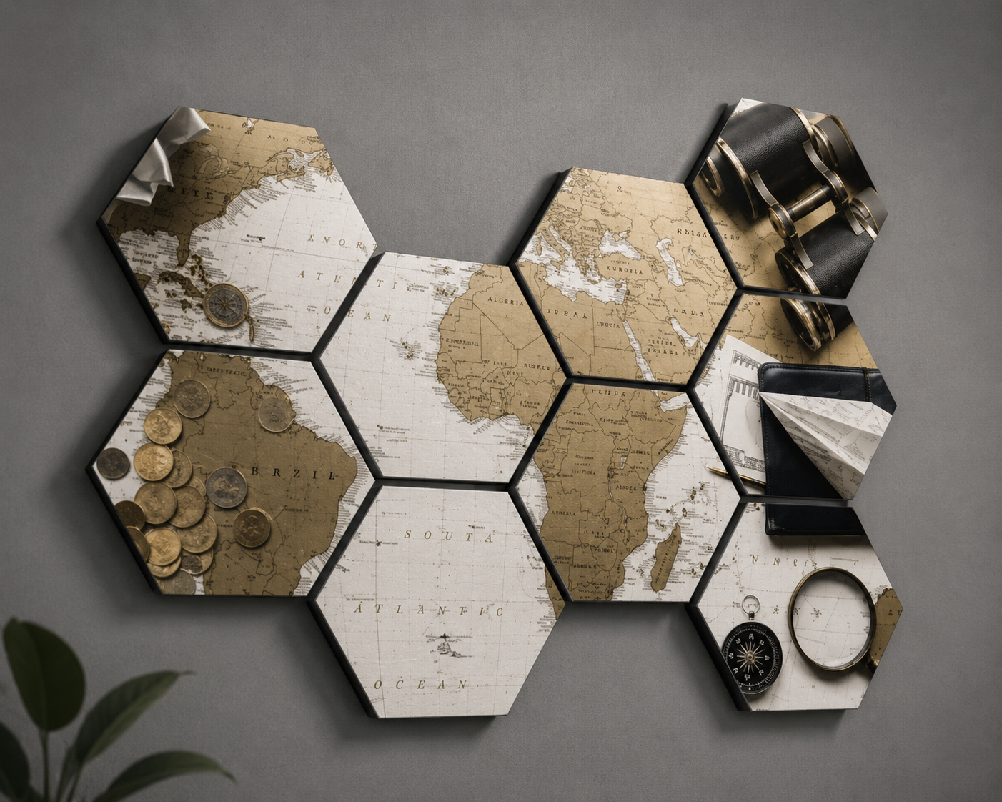 Cuadros Hexagonales - Mapa 1