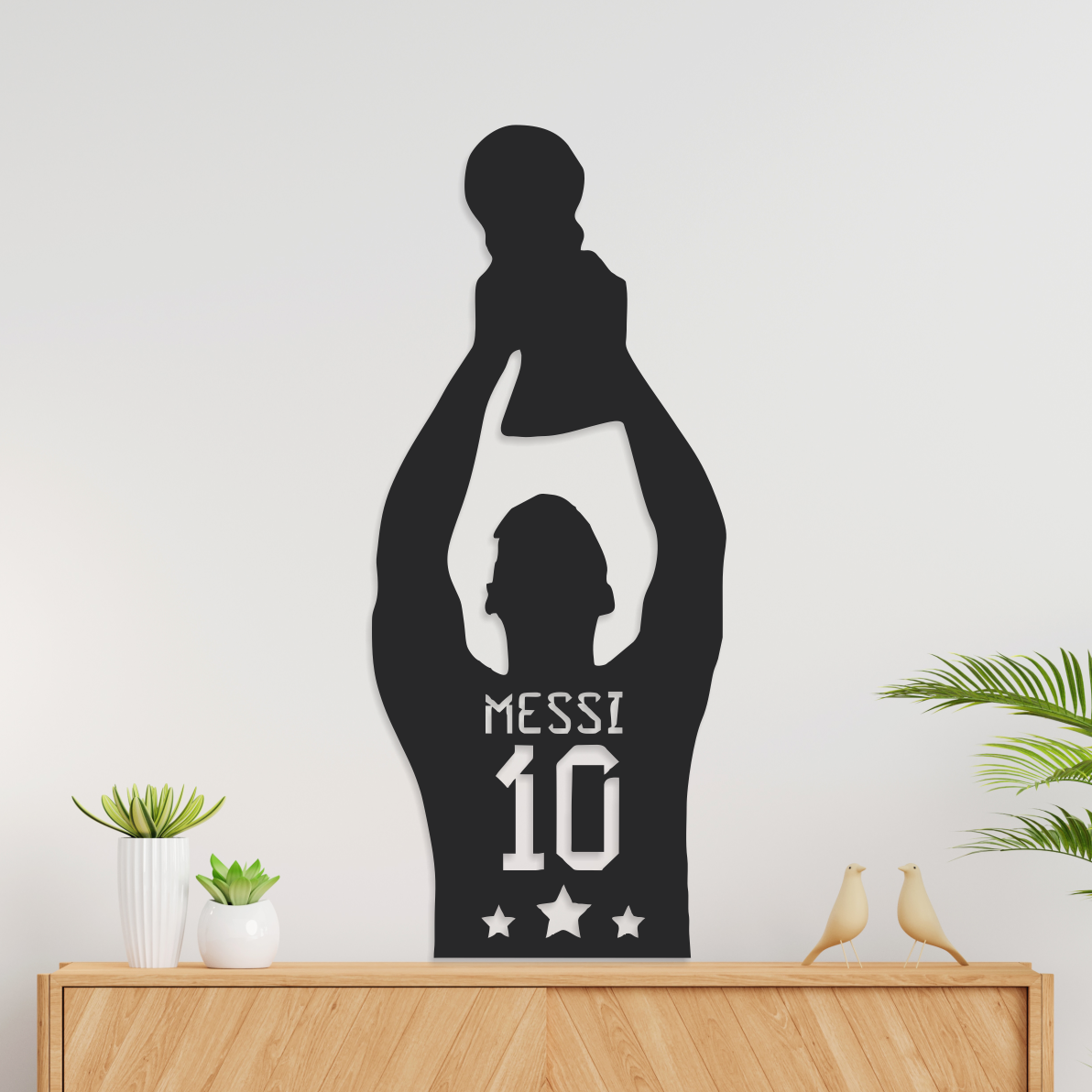 Messi Levantando la Copa