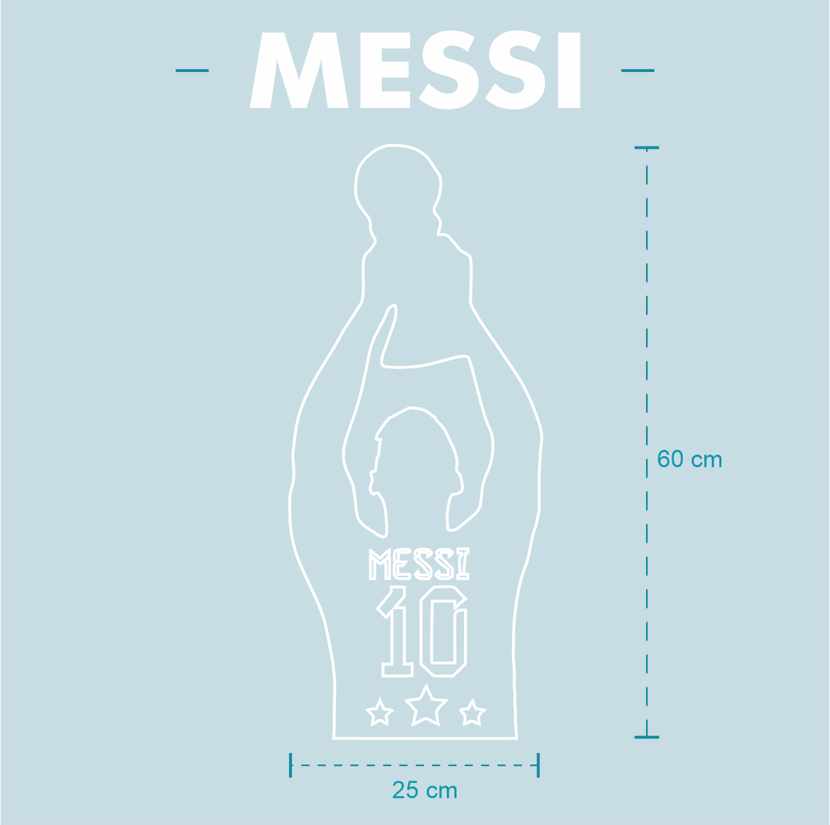Messi Levantando la Copa