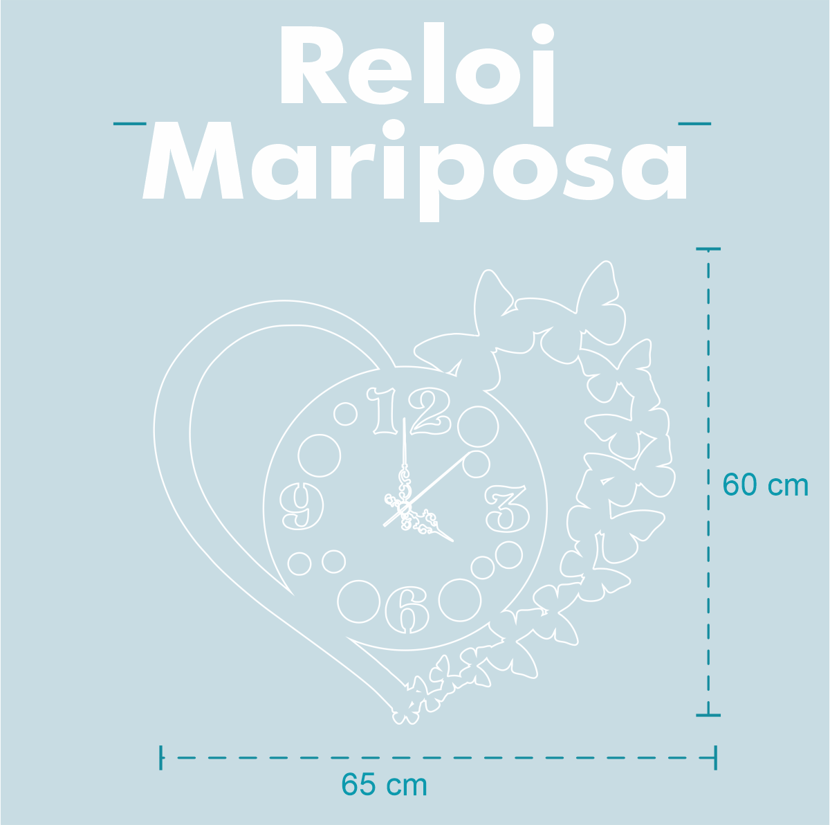 Corazón de Mariposa + Reloj