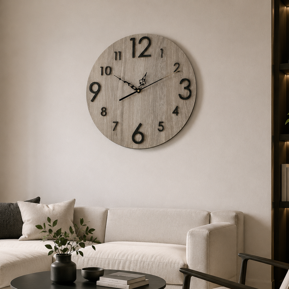 Reloj 3D – Texturado Nórdico #2