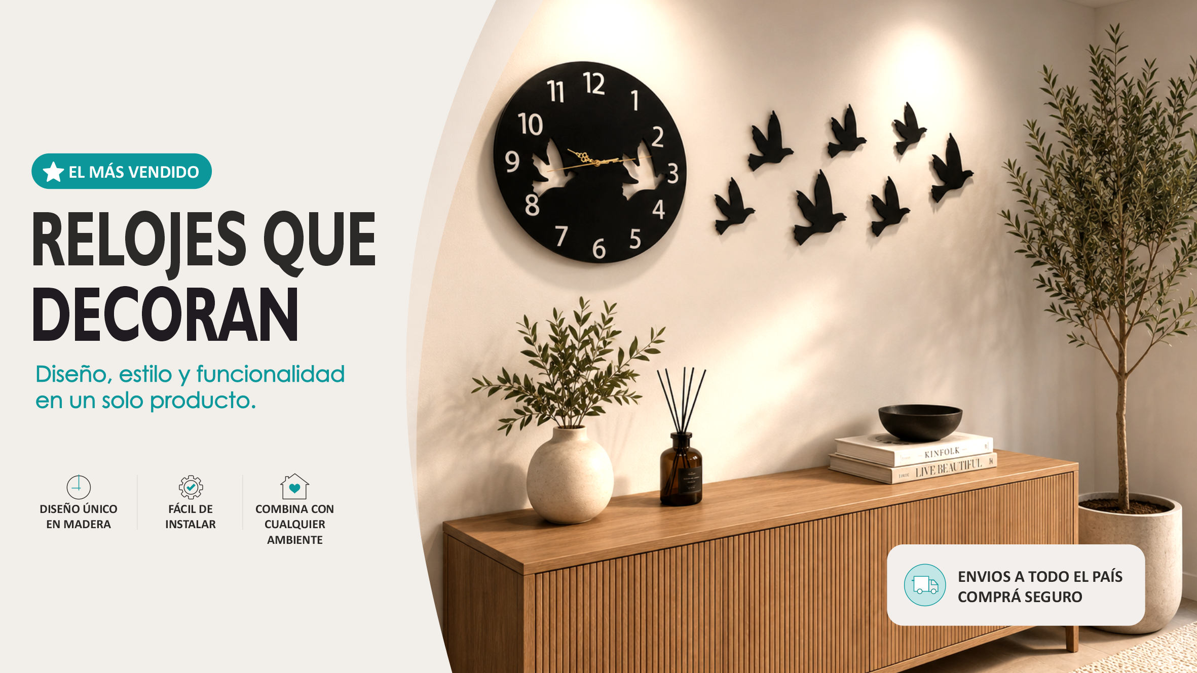 Relojes; pajaros volando; diseño en madera; envios a todo el pais, pajaros; decoracion con pajaros