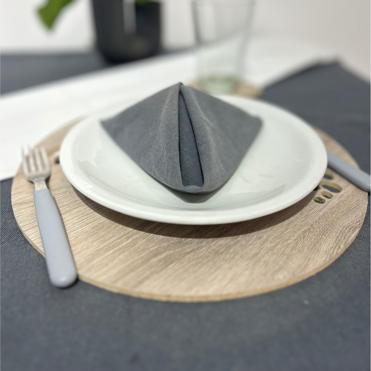 Set 4 Platos de Sitio – Cuadrados