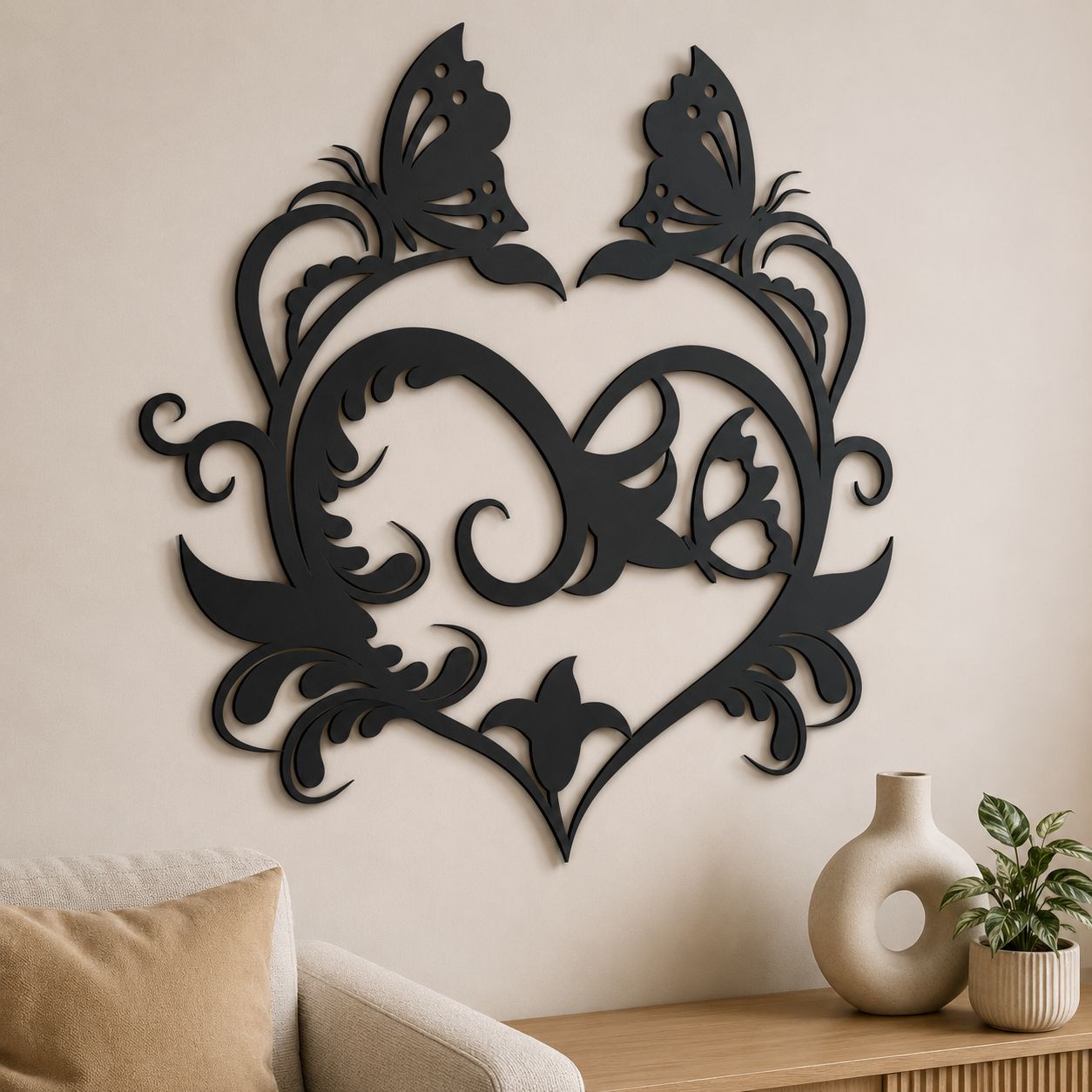 corazon con mariposas 1