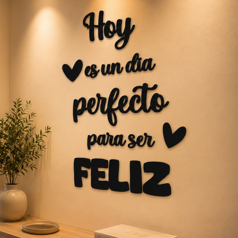 Hoy es un día perfecto para ser FELIZ