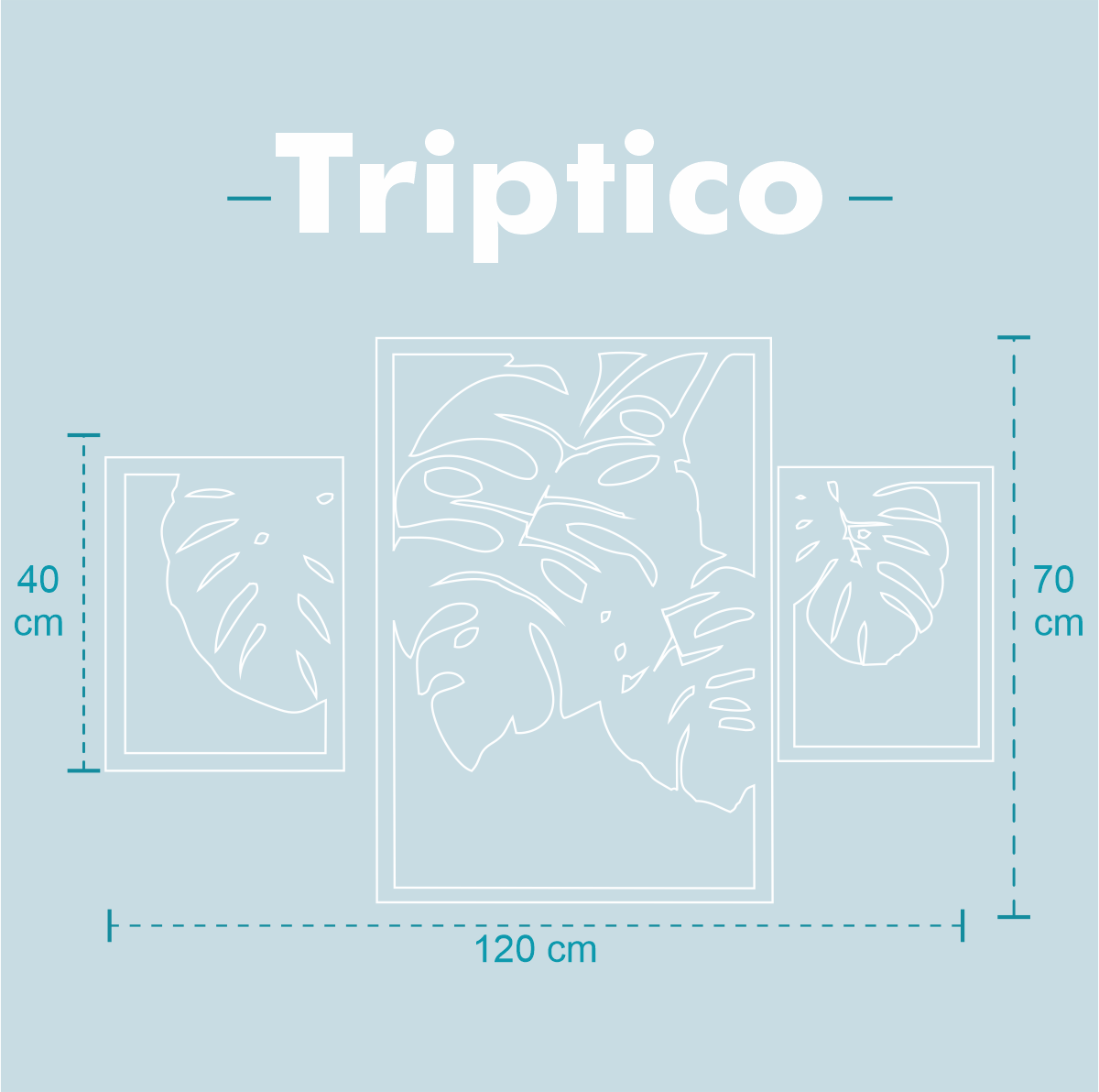 Tríptico Hojas