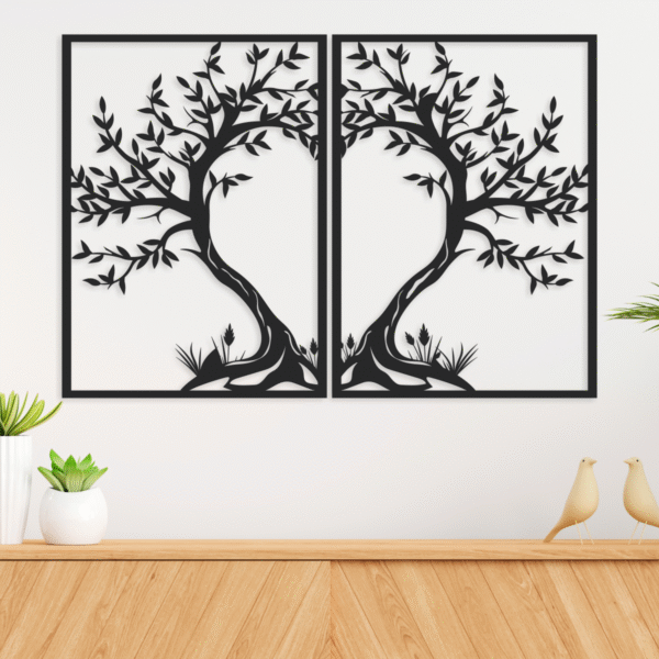 cuadro arbol corazon