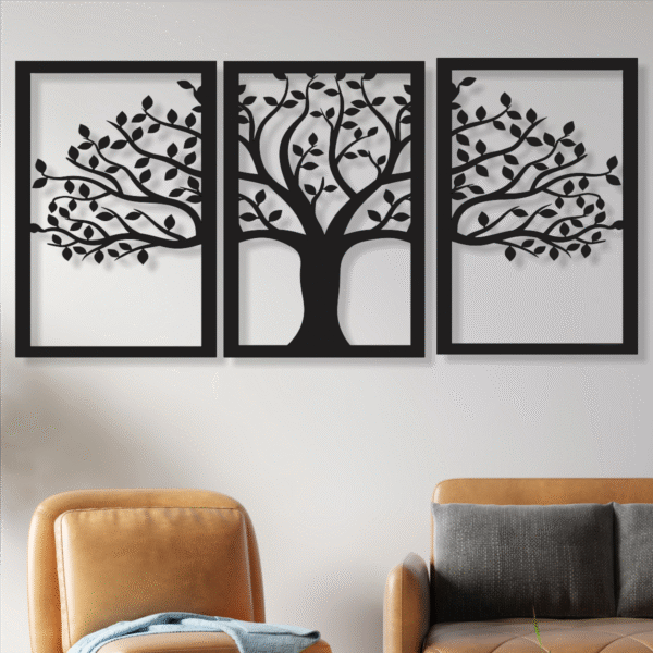 cuadro triptico arbol