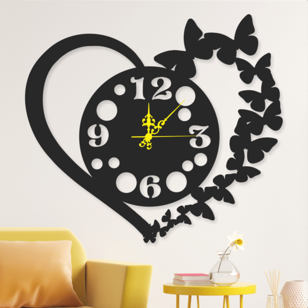 cuadro reloj mariposa