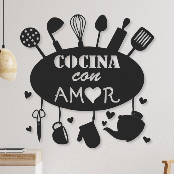 Cuadro cocina amor