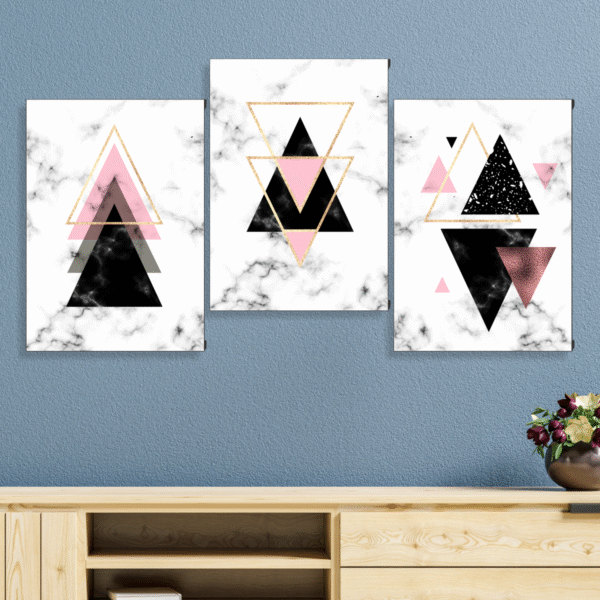 cuadros geometricas hogar
