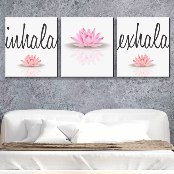 cuadro frases inhala loto