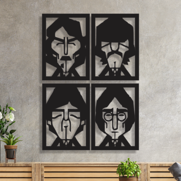 cuadro calado the beatles