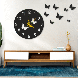 CUADRO RELOJ MARIPOSA