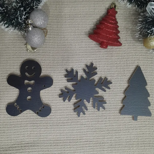 set de 3 figuras navideñas