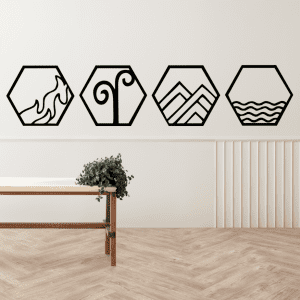 Los 4 elementos (130cm x 28cm)