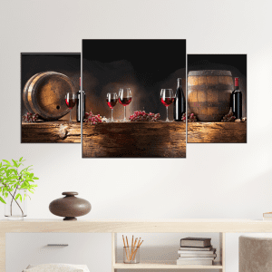 cuadro de bodega rustica 80 x 40 cm