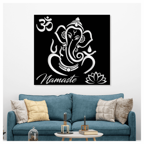 cuadro de ganesha 63 x 60 cm