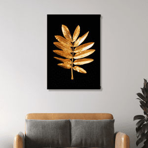 Hojas doradas B (28cm x 40cm)
