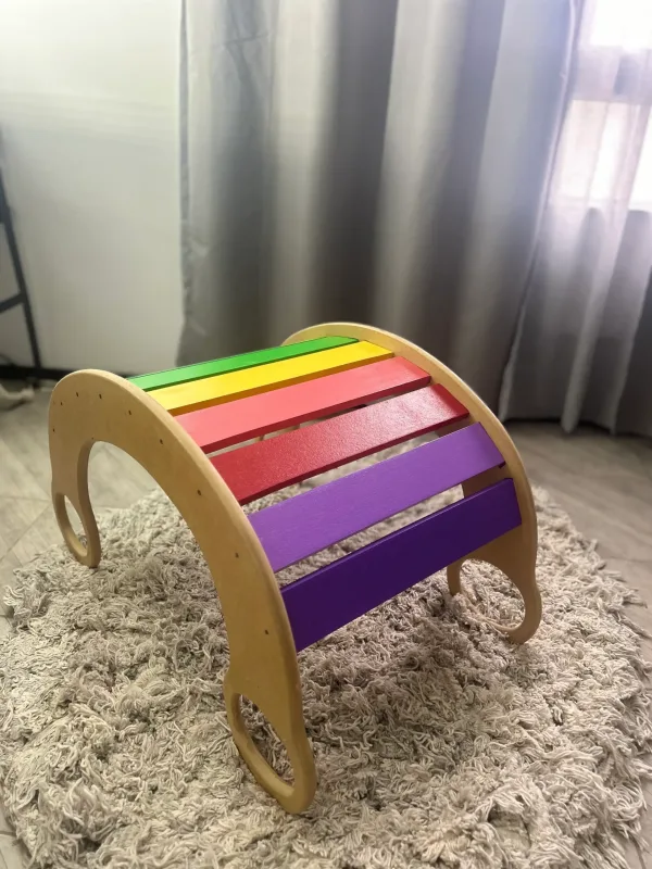 hamaca balancin montessori color arcoiris