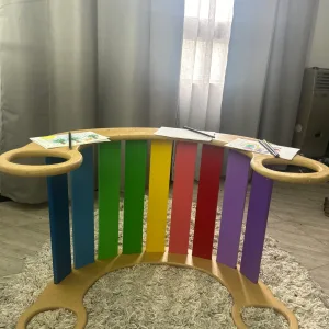 hamaca balancin montessori color arcoiris