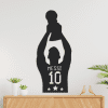 cuadro de messi levanto la copa 25 x 60 cm