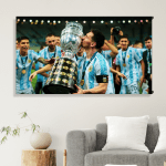 Messi besando la copa (70cm x 35cm)