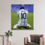 Messi llorando de la emocion (35m x 40cm)