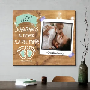 PRIMER DIA DEL PADRE - FONDO MADERA