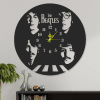 cuadro the beatles + reloj 60 x 60 cm