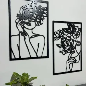 cuadros de mujeres floreciendo 82 x 60