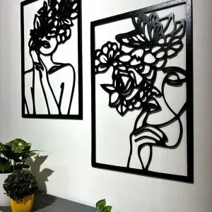 cuadros de mujeres floreciendo medidas 82 x 60