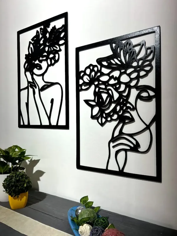 cuadros de mujeres floreciendo medidas 82 x 60