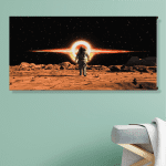 Astronauta en el espacio (70cm x 35cm)