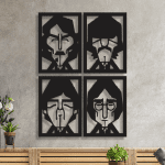 cuadros the beatles 55 x 77 cm