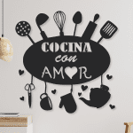 Cocina con amor (60cm x 60cm)