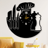 cuadro de cocina con reloj