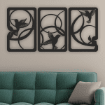 cuadros de colibri con circulos