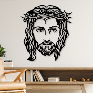 cuadro cara de cristo 55 x 60 cm